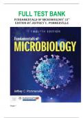 FULL TEST BANK for Fundamentals of Microbiology 12th Edition by Jeffrey C. Pommerville