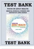 FOCUS ON ADULT HEALTH- MEDICAL-SURGICAL NURSING 2ND EDITION BY LINDA HONAN TEST 
