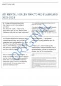 ATI MENTAL HEALTH PROCTORED FLASHCARD 2023-2024