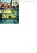 Research Methods for the Behavioral Sciences 5th Edition by Charles Stangor  - Test Bank