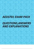 AED3701 exam pack2023
