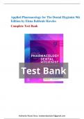 Test Bank For Applied Pharmacology for The Dental Hygienist 9th Edition by Elena Bablenis Haveles Chapter 1-26 | Complete Guide Newest Version 2023