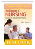 Test Bank Fundamentals of Nursing Concepts and Competencies for Practice 9th Edition Craven 2021 Chapter 1-43 All Chapters.