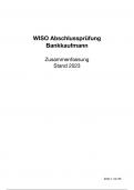 WISO Zusammenfassung Abschlussprüfung Bankkaufmann