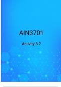 AIN3701 ACTIVITY 8.2 SOLUTION STEP BY STEP