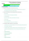 NUR2115- Fundamentals of Professional Nursing Final Exam Concept Review