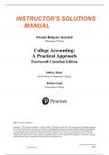 Solution Manual for College Accounting A Practical Approach 14th Canadian Edition Jeffrey Slater, Debra Good