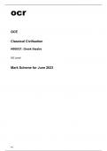 ocr AS Level Classical Civilisation H008-21 June2023 Mark Scheme.