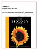 TEST BANK Campbell Biology AP® Edition Lisa A. Urry, Michael L. Cain, Steven A. Wasserman, Peter V. Minorsky, Jane B. Reece