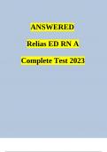 Medical-Surgical RN A Prophecy Tests (2) / Relias Learning Answered 2023.