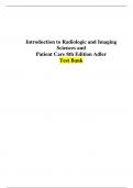Introduction to Radiologic & Imaging Sciences & Patient Care 8th Edition by Arlene M. Adler Test Bank.