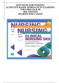 TEST BANK FOR NURSING: ACONCEPT-BASED APPROACH TO LEARNING VOLUMES I II & III 3RD EDITION PEARSON EDUCATION