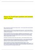  Periop 101 Final Exam questions and answers 100% verified.