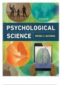 Test Bank For Psychological Science Sixth Edition by Michael Gazzaniga||ISBN NO-10,0393640345||ISBN NO-13,978-0393640342||All Chapters||Complete Guide A+.