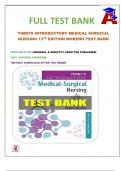 TIMBYS INTRODUCTORY MEDICAL SURGICAL NURSING 13TH EDITION MORENO TEST BANK