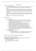Document of minimal PSY200 Notes