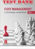 TEST BANK for Cost Management: A Strategic Emphasis, 9th Edition By Edward Blocher, Paul Juras and Steven Smith. SBN13: 9781260814712. Complete Chapters 1-20
