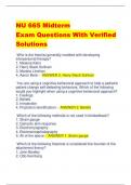 NU 665 Midterm  Exam Questions With Verified  Solutions