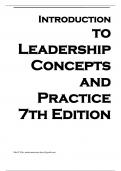 Test Bank For Introduction to Leadership Concepts and Practice 7th Edition By Peter G. Northouse||ISBN NO:10,1483317536||ISBN NO:13,978-1483317533||All Chapters||Complete Guide A+