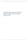 Test Bank Advanced Accounting 9th Edition, Fischer, Taylor & Cheng - Questions.pdf