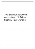 Test Bank for Advanced Accounting 11th Edition Fischer, Taylor, Cheng.pd
