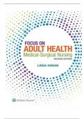 Test Bank For Focus on Adult Health: Medical-Surgical Nursing 2nd Edition||ISBN NO;10,9781496349286||ISBN NO;13,978-1496349286||All Chapters||Complete Guide A+