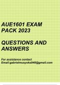 Legal Aspects in Accountancy(AUE1601 Exam pack 2023)