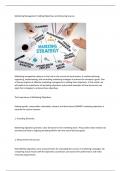 Management marketing objektives And Achieving