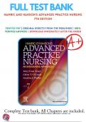 Test Bank For Hamric and Hansons Advanced Practice Nursing An Integrative Approach, 7th Edition (Tracy, 2023), Chapter 1-23 | 9780323777117 | All Chapters with Answers and Rationals 
