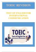TOEIC: Advanced Communication Vocabulary Set 1