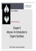 Alkynes: An Introduction to Organic Synthesis