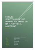 OHBOV10 Verpleegkundige zorg verlenen aan mensen met een psychiatrische aandoening (MO.229) 