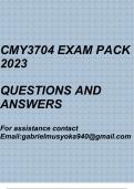 Formal Reaction to Crime(CMY3704 Exam pack 2023)
