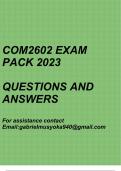 Integrated Organisational Communication(COM2602 Exam pack 2023)