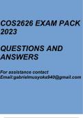 Computer Networks I(COS2626 Exam pack 2023)
