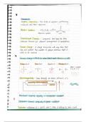 Organic Chemistry Chapter 1 Notes - App State CHE 2201