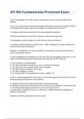 ATI RN Fundamentals Proctored Exam 2023/2024 verified answers