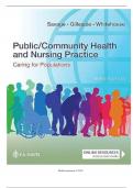 Test Bank: Public / Community Health and Nursing Practice: Caring for Populations, 3rd Edition, Christine L. Savage||ISBN NO:10,1719647143||ISBN NO:13,978-1719647144||All Chapters||Complete Guide A+