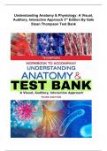 Understanding Anatomy & Physiology: A Visual, Auditory, Interactive Approach 3rd Edition By Gale Sloan Thompson Test Bank - Questions & Answers (Graded A+) 2023
