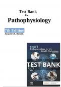 Test Bank For Pathophysiology 7th Edition by Jacquelyn L. Banasik Chapter 1-54 Complete Guide 2023
