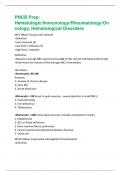 PNCB Prep: Hematologic/Immunology/Rheumatology/Oncology, Hematological Disorders