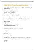 IIBA CPOA Exam Sample Questions & Answers Already Graded A+