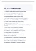 Air Assault Phase 1 Test Questions and Answers