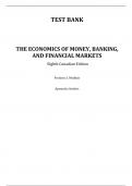Test Bank For The Economics of Money, Banking, and Financial Markets 8th (Canadian Edition) By  Frederic Mishkin  (All Chapters, 100% original verified, A+ Grade)