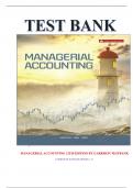 MANAGERIAL ACCOUNTING 12TH EDITION BY GARRISON TESTBANK