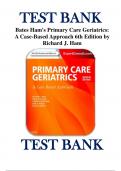 Test Bank for Ham’s Primary Care Geriatrics: A Case-Based Approach 6th Edition by Richard J. Ham ISBN 9780323089364 Chapter 1-54 | Complete Guide A+