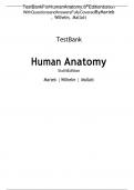 TEST BANK FOR HUMAN ANATOMY, SIXTH EDITION BY MARIEB, WILHELM, MALLATT BY RENNEE A. MOORE MOORE, RENNEE A. Course TEST BANK FOR HUMAN ANATOMY, 6TH  EDITION BY MARIEB, WILHELM, MALLATT BY RENNEE A. MOORE MOORE, RENNEE A. Institution