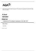 AQA A-level HISTORY 7042/1K Component 1K The making of a Superpower: USA, 1865–1975 Mark scheme June 2023 Version: 1.0 Final