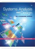 Systems Analysis and Design in a Changing World 7th Edition Satzinger Test Bank
