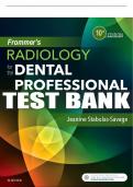 Test Bank For Frommer's Radiology For The Dental Professional, 10th - 2019 All Chapters - 9780323479332